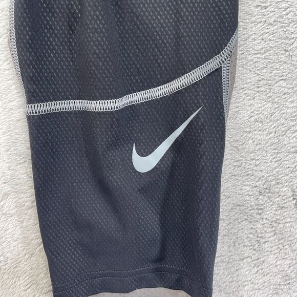 Nike Pro Dri Fit Compression Tights Mens L Black Gray Stretch Athletic - Picture 4 of 12
